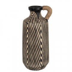 G MAMA ETHNIC VASE STRIPE CERAMIC 